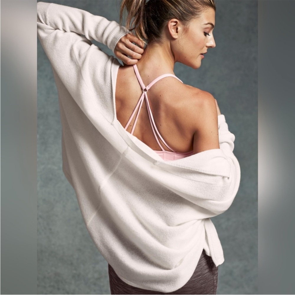 Athleta Cashmere Cozy Up Cardigan Size XS Petal Pink luxury capsule wardrobe - Picture 1 of 8